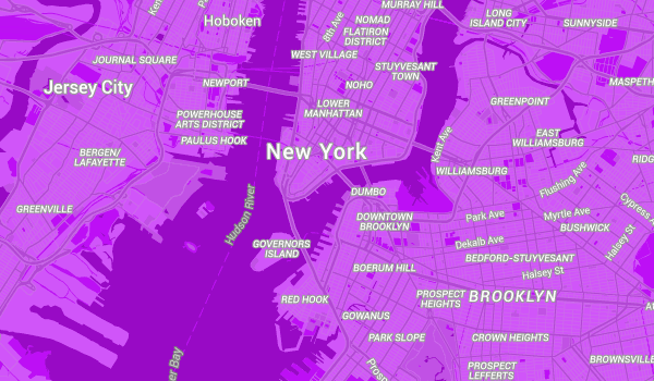 Purple Map Plot Explore Styles - Snazzy Maps - Free Styles for Google Maps